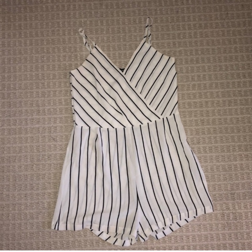 Striped romper
